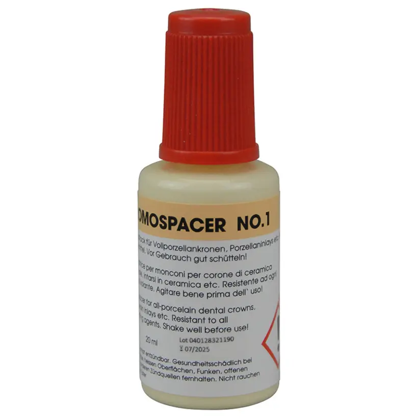 114222.0_Dentalartikel_DentaTec Benzer Dental AG Chromospacer - Flasche 20 ml Stumpflack elfenbein