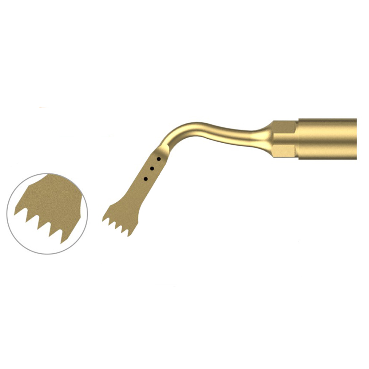 Xpedent Ultraschallspitze US2 Chirurgie (5 tooth) (passend für den Einsatz mit MECTRON® Geräten)