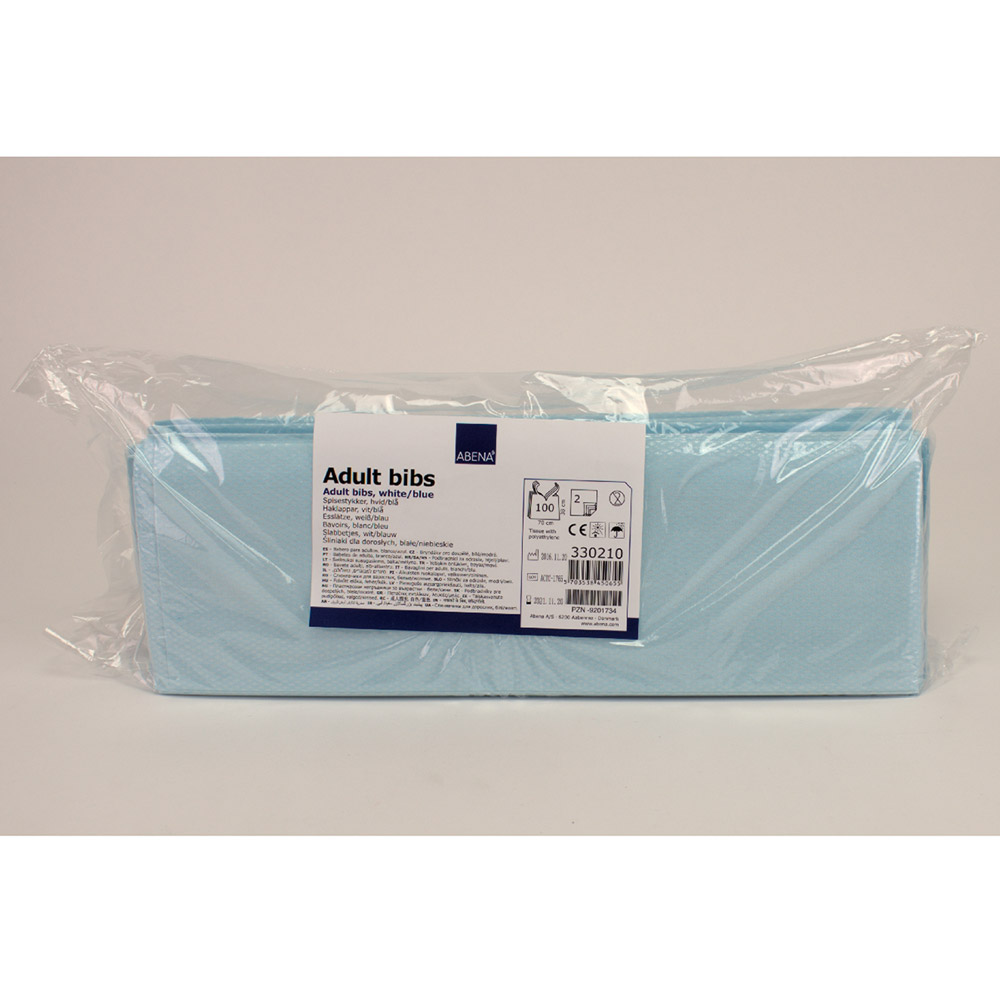 Speiselatz Einweg blau 38x70cm 3-L 100St