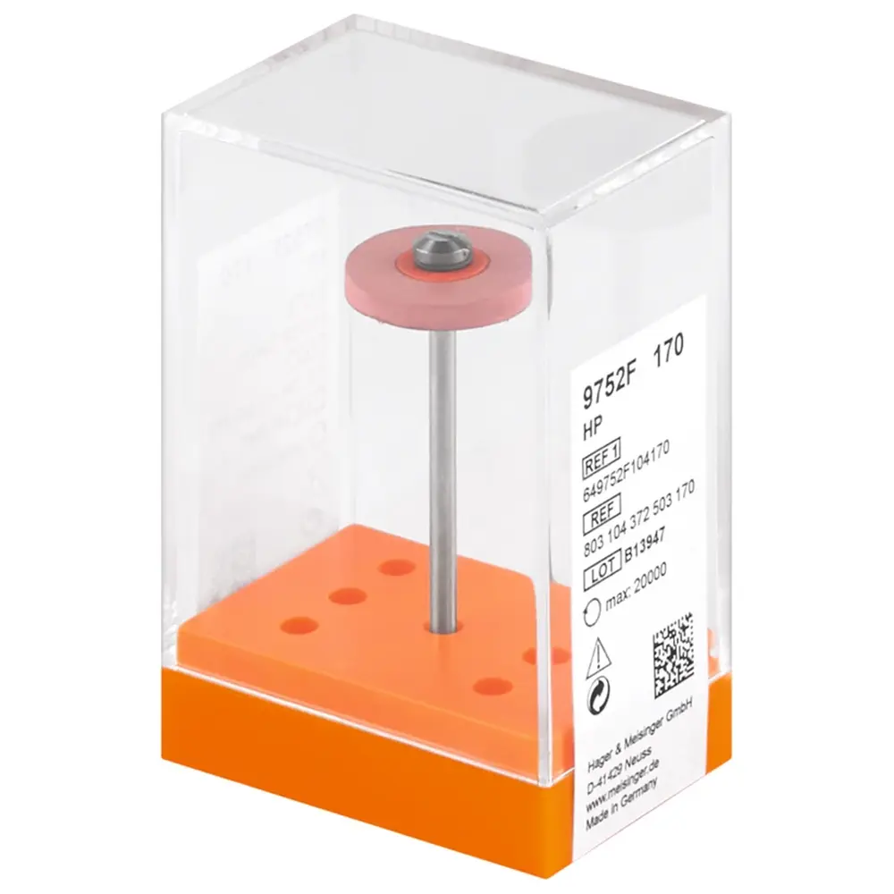 Hager & Meisinger Diamantpolierer 9752 - Stück rosa ISO 170, HP
