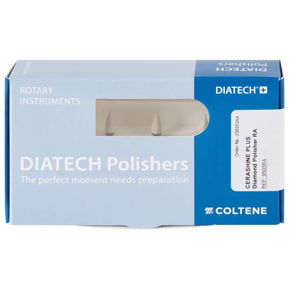 COLTENE DIATECH CERASHINE PLUS - Packung 10 Stück RA, Figur 243 Flamme, 10 mm, ISO 040