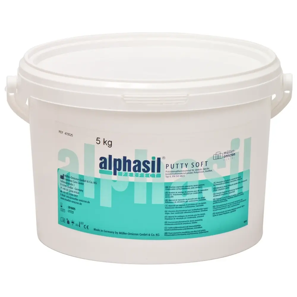 Müller-Omicron alphasil® PERFECT - Eimer 5 kg PUTTY SOFT, weiß