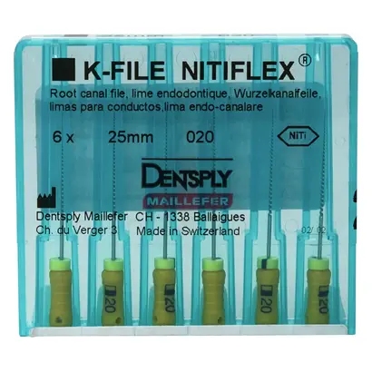 MAILLEFER INSTRUMENTS HOLDING Sàrl NITIFLEX K Feile 12N ISO020 25mm Pa 6