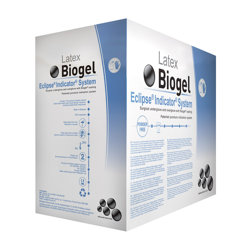 Biogel Eclipse Indic. ster. 7,5 25x2Paar