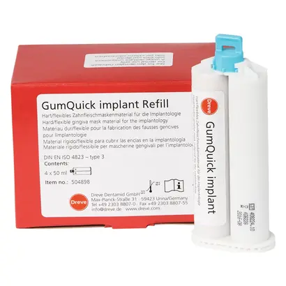 Dreve Dentamid GmbH Gum Quick implant Doppelkartusche Pa 4x50ml Dreve Dentamid GmbH Gum Quick implant Doppelkartusche Pa 4x50ml