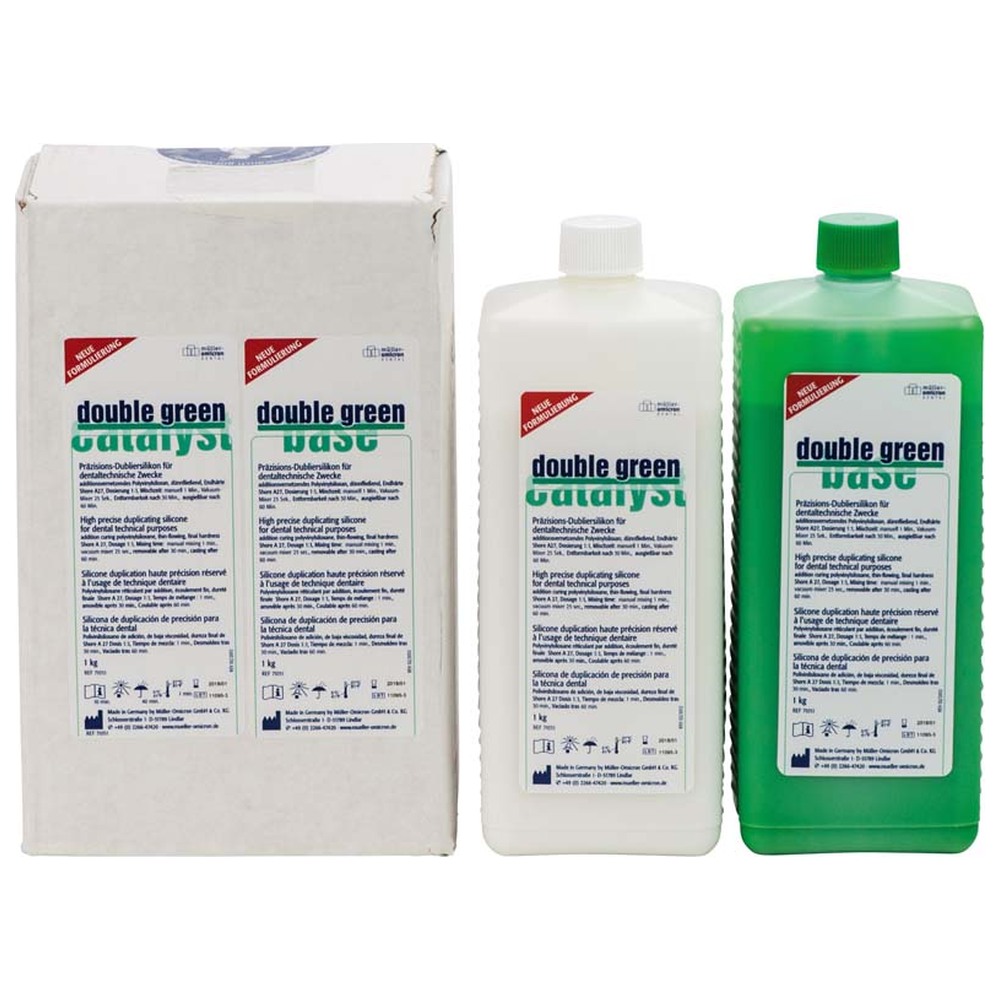 Müller-Omicron double green - Packung 1 kg Base, 1 kg Katalysator