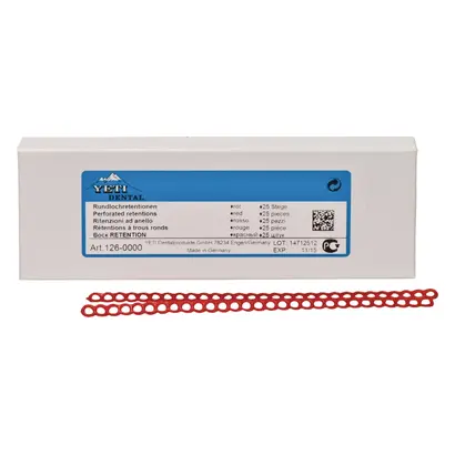 Yeti Dentalprodukte GmbH Rundlochretention rot Pa 25