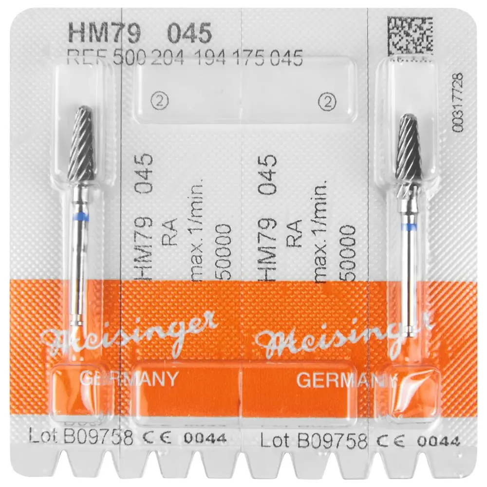 Hager & Meisinger HM-Fräser 79 - Packung 2 Stück blau standard, RA, Figur 194, 12,7 mm, ISO 045