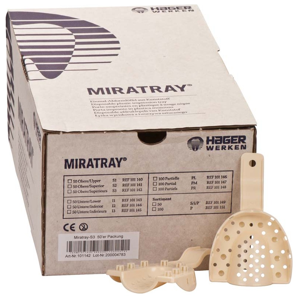 Hager & Werken MIRATRAY® - Karton 50 Stück OK S3, groß