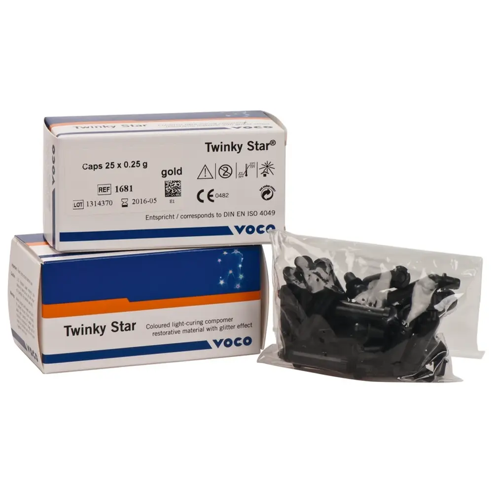 VOCO Twinky Star - Packung 25 x 0,25 g Cap gold