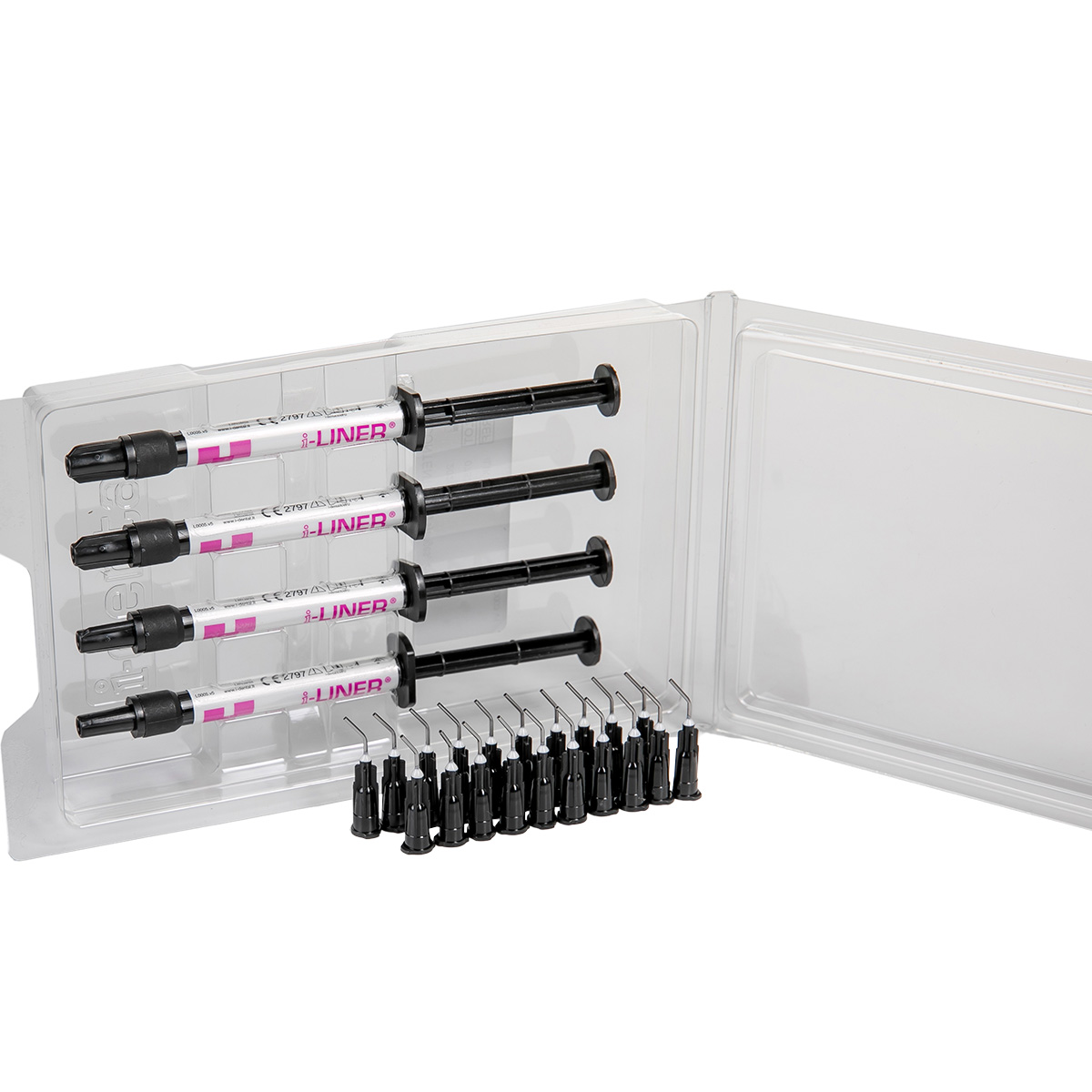 i-LINER i-dental Light Curing Compomer Liner – 4x2,5g Spritzen, 20 Tips | Dentale Materialien für Zahnarztbedarf i-LINER i-dental Light Curing Compomer Liner – 4x2,5g Spritzen, 20 Tips | Dentale Materialien für Zahnarztbedarf