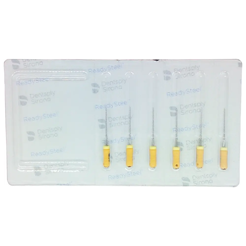 Dentsply Sirona READYSTEEL K-Files - Packung 6 Stück 21 mm ISO 050