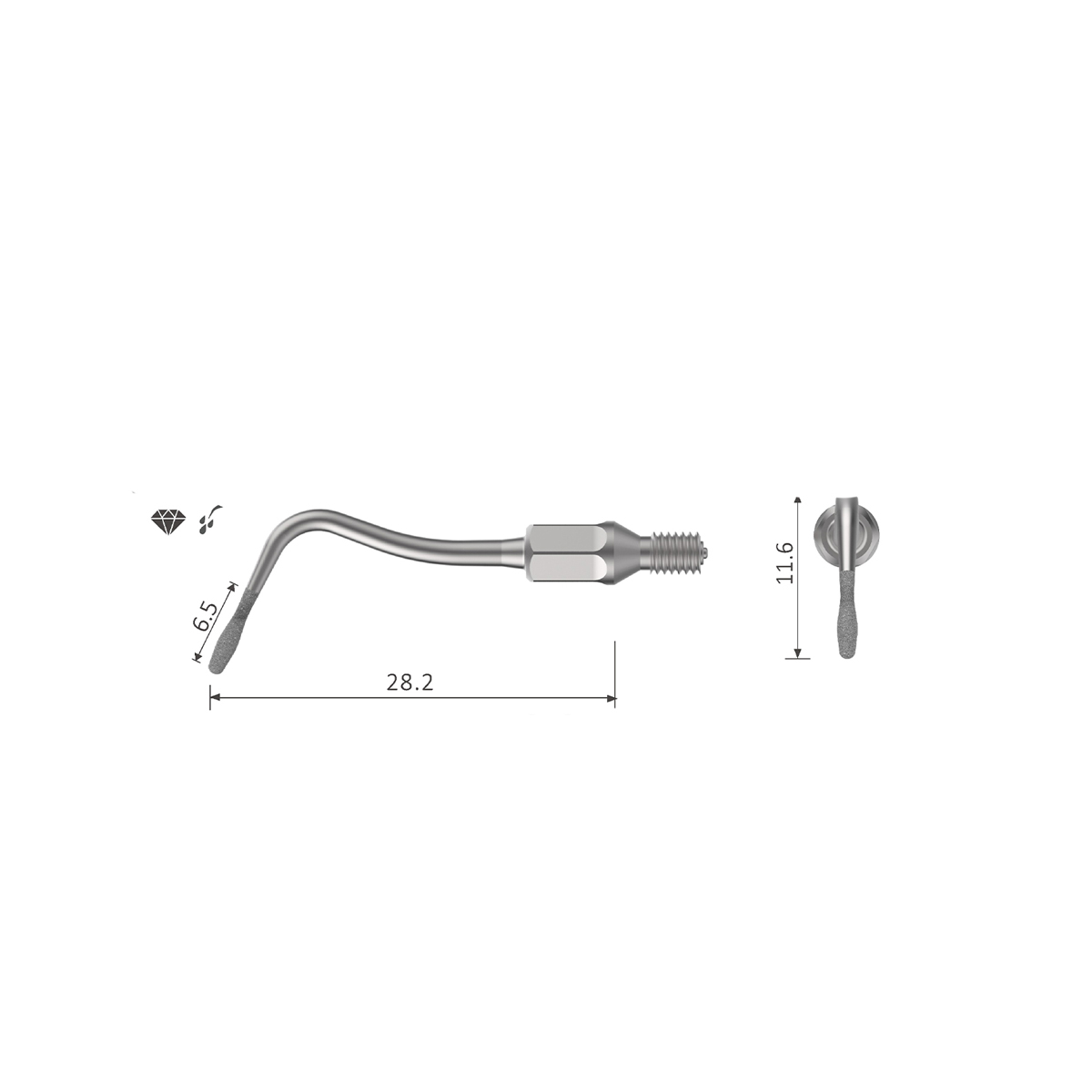 Xpedent Ultraschall Endo-Spitze k#66 Endo (passend für den Einsatz mit KaVo® SONICflex® Geräten)