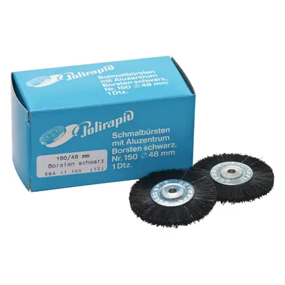 Polirapid Dr. Montemerlo GmbH & Co. KG Schmalbürste 150/48mm Borsten schwarz m.AK Pa 12