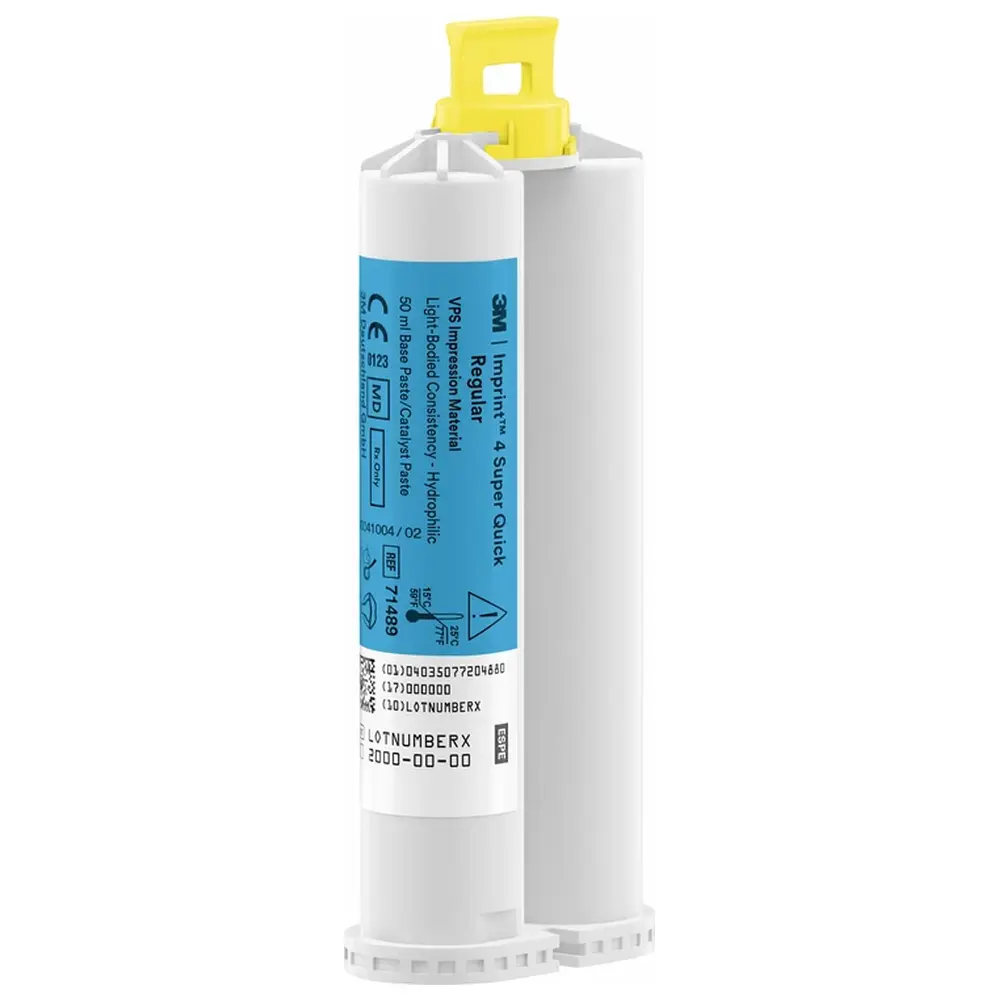 Solventum Dental Solutions Imprint™ 4 - Refill Packung 4 x 50 ml Doppelkartusche Super Quick Regular, Zubehör