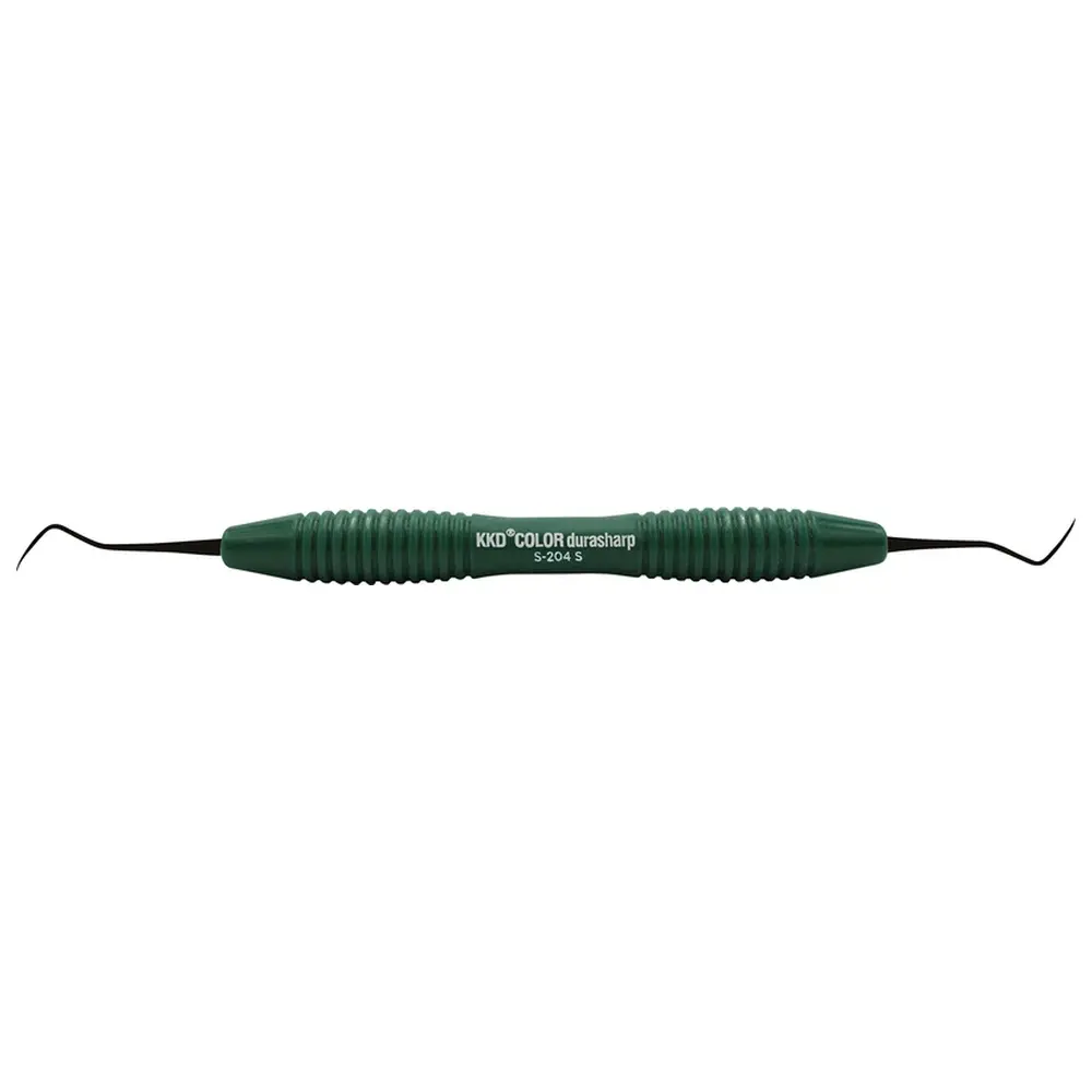 Kentzler-Kaschner KKD® COLOR durasharp Scaler - Stück grün, für Front- und Seitenzähne, mit Silicongriff