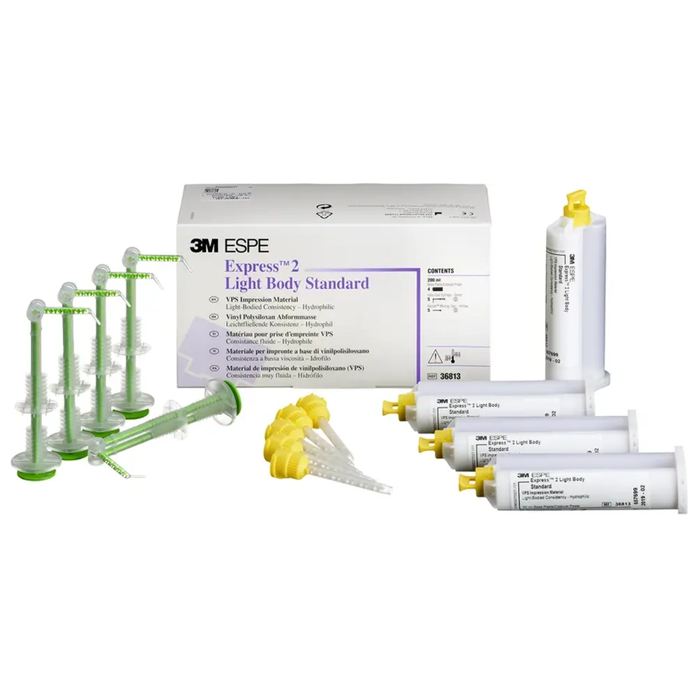 Solventum Dental Solutions Express™ 2 - Refill Packung 4 x 50 ml Doppelkartusche Light Body Standard, Zubehör
