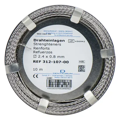 Dentaurum GmbH & Co. KG Drahteinlagen verseilt flach gewal. D2,40x0,80mm Ro 10m