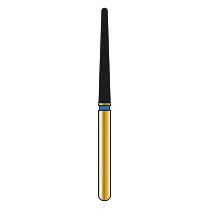 COLTENE DIATECH Diamanten G856XL - Packung 5 Stück blau mittel (M), FG, Figur 200 Konus rund extra lang, 12 mm, ISO 016