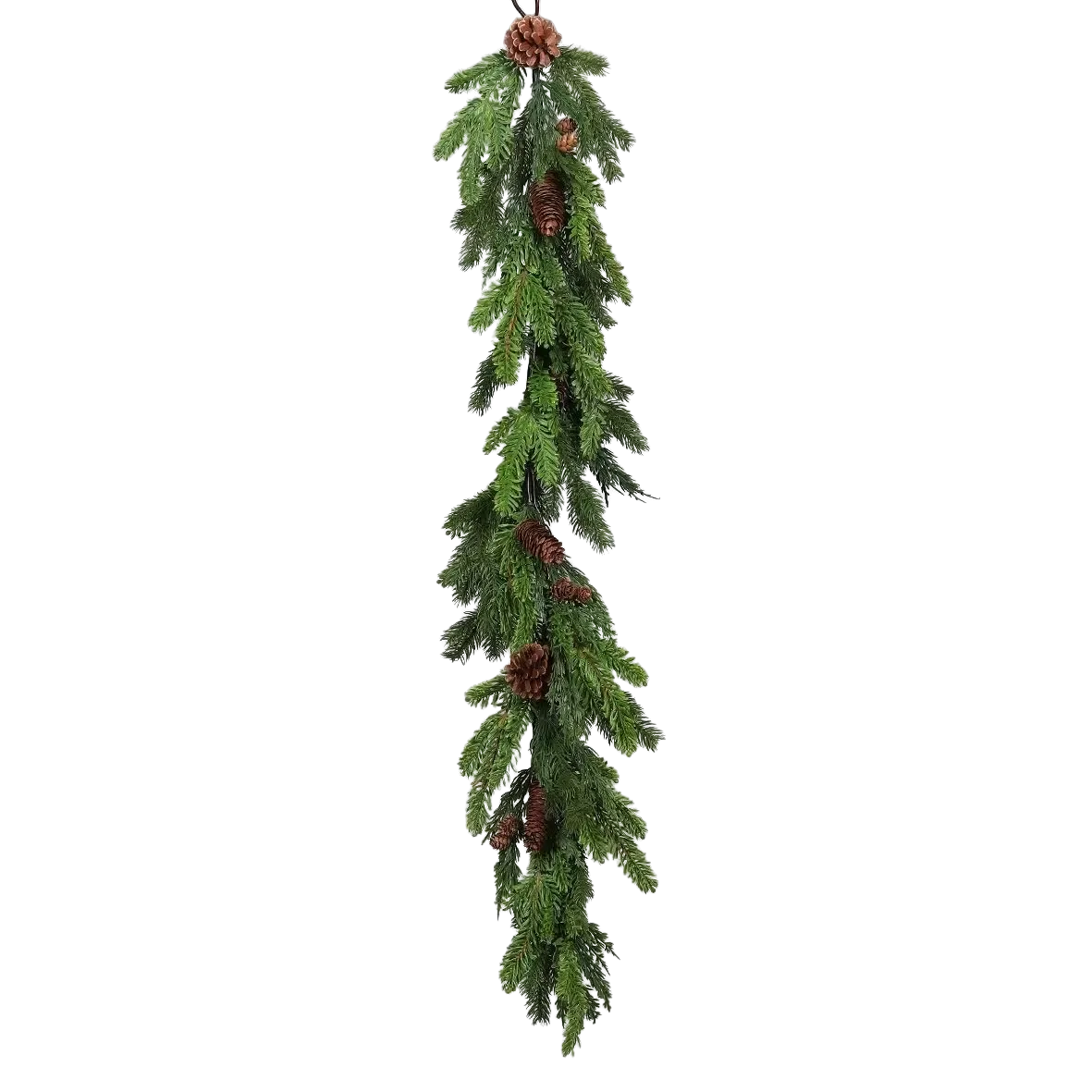 Künstliche Tannengirlande - Taraji | 114 cm, mit Zapfen