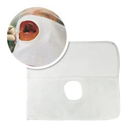 ProSafe Frottee Gesichtsabdecktuch weiß Pa 12