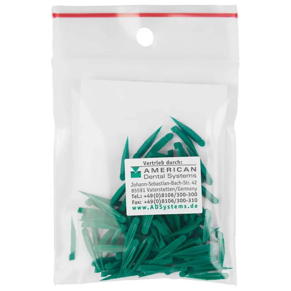 American Dental FLEXI WEDGES™ - Packung 100 Stück grün, mittel