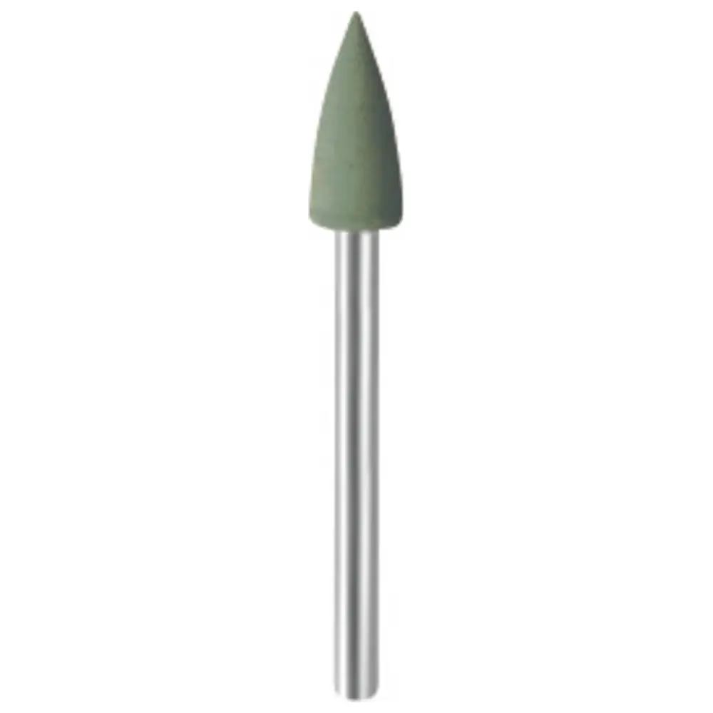 EVE Ernst Vetter EVEFLEX Polierer - Packung 100 Stück grün fein, FG, Figur Flamme, 3 x 6,5 mm