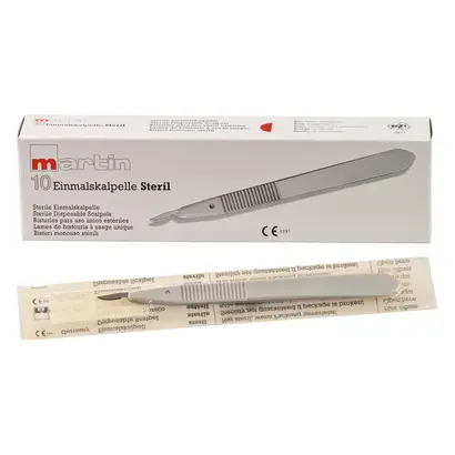 KLS Martin SE & Co. KG Einmal-Skalpell Fig.15C steril 10-296-15-04 Pa 10 KLS Martin SE & Co. KG Einmal-Skalpell Fig.15C steril 10-296-15-04 Pa 10