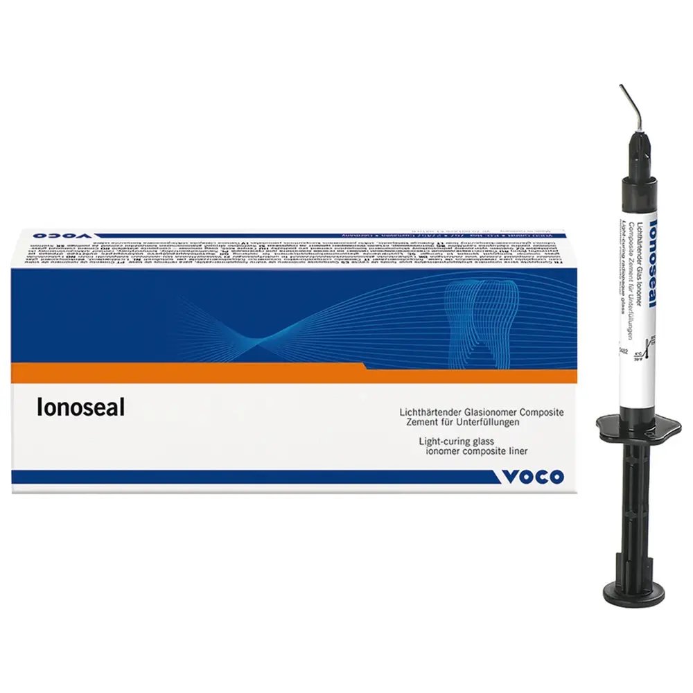 VOCO Ionoseal - Packung 3 x 2,5 g Spritze mit Applikationskanülen Typ 41