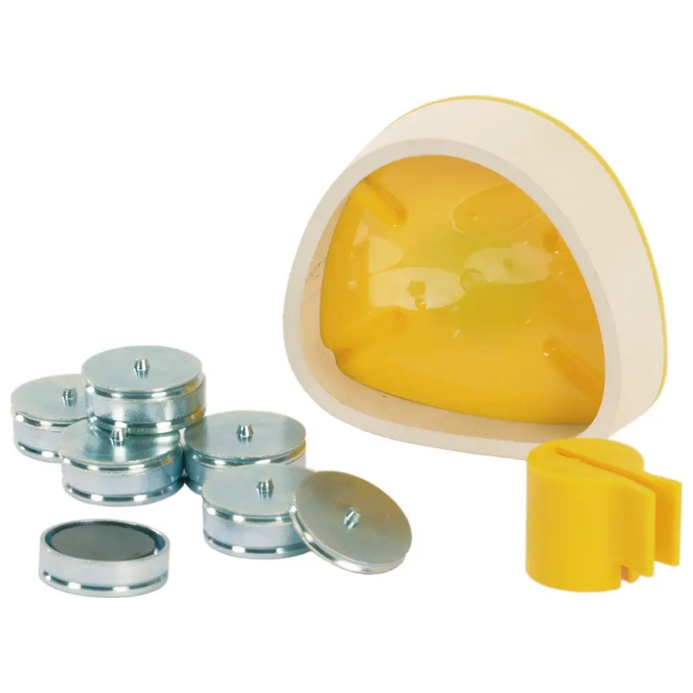 SAM Sockelsystem - Magnet-Splitcastformer Kit klein, 1 Formplatte gelb, Zubehör