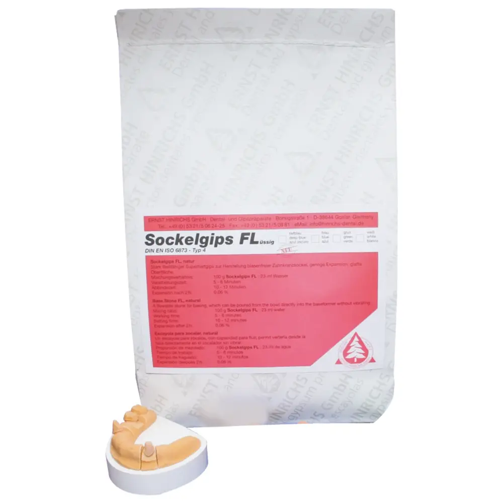 ERNST HINRICHS Sockelgips FL - Sack 25 kg Sockelgips weiß