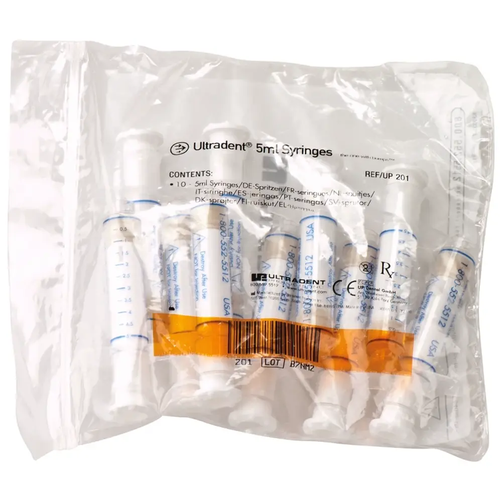 Ultradent Products Leerspritzen - Packung 10 Stück 5 ml neutral