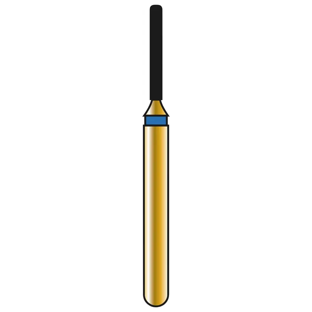COLTENE DIATECH Diamanten G836R - Packung 5 Stück blau mittel (M), FG, Figur 157 Zylinder Kante rund, 6 mm, ISO 008