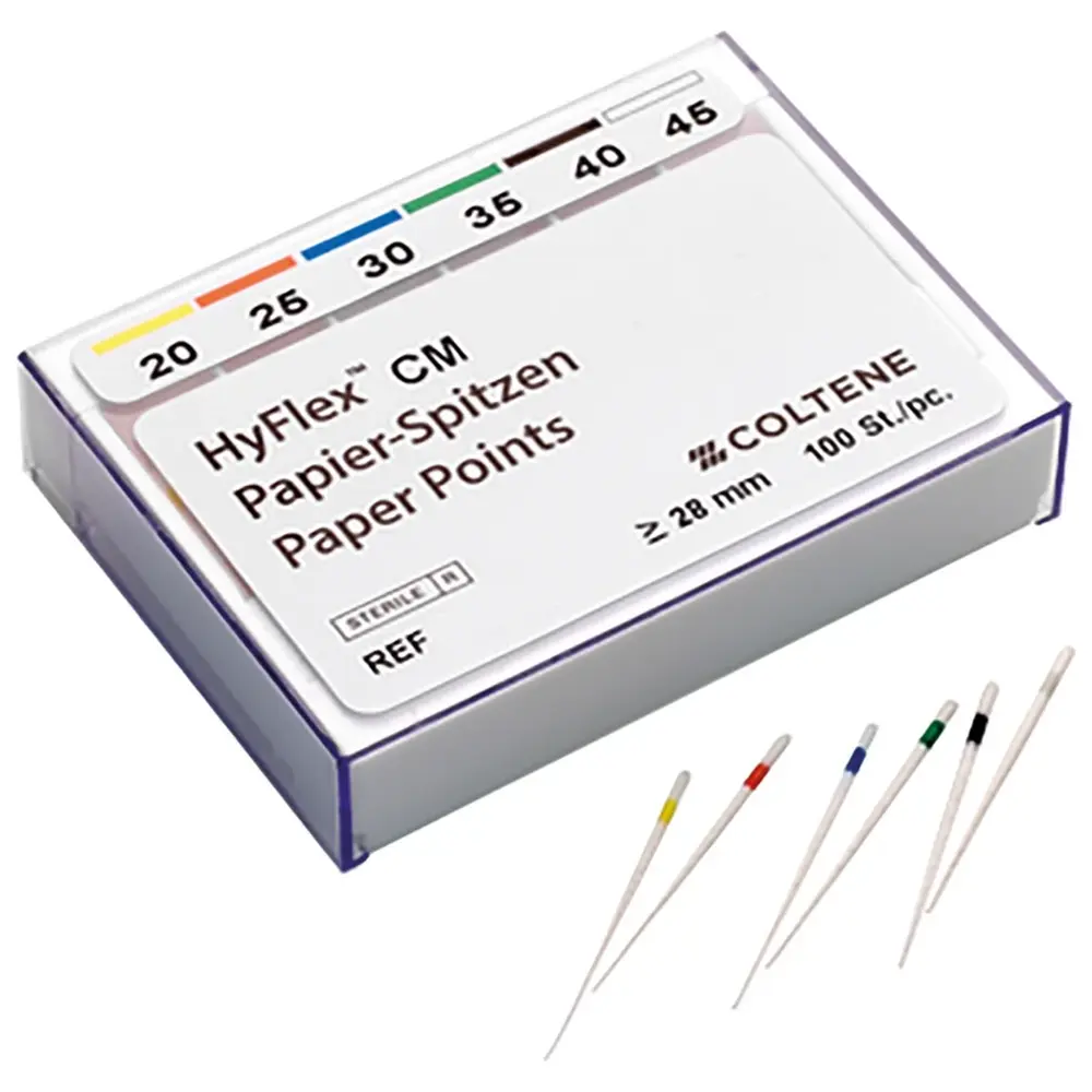 COLTENE HyFlex™ CM Papierspitzen - Packung 100 Stück CM 04, ISO 020
