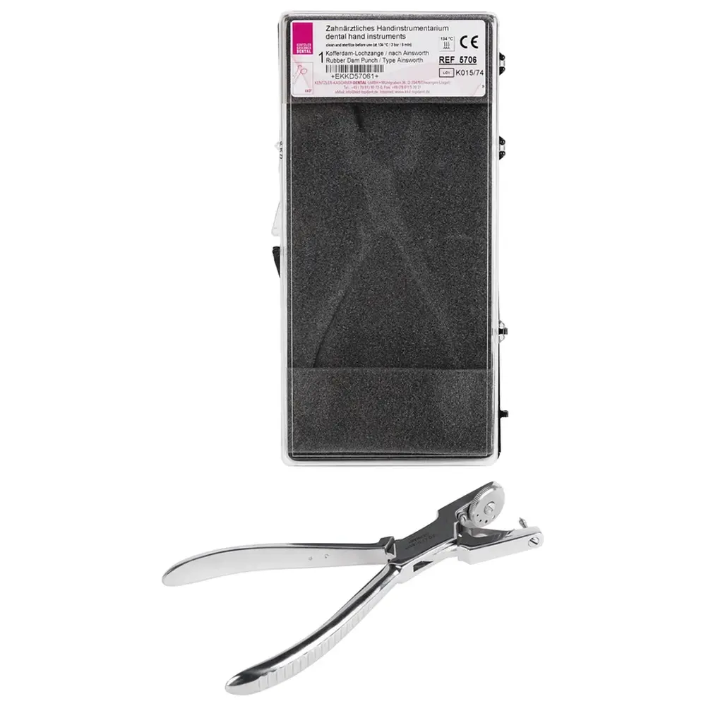 Kentzler-Kaschner KKD® Kofferdam Lochzange nach Ainsworth - Stück 05706