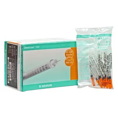 B. Braun Deutschland GmbH & Co. KG Omnican 100, 0,3x8mm Spritze Pa 100x1ml