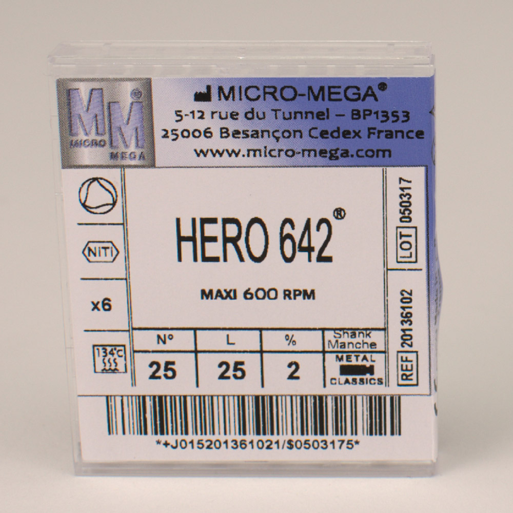 Hero Feilen 642 ISO 25 25mm 2% 6St