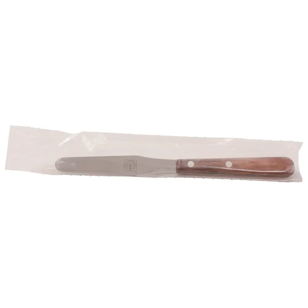 DETAX Anmischspatel - Stück 02036, rostfrei, Holzgriff