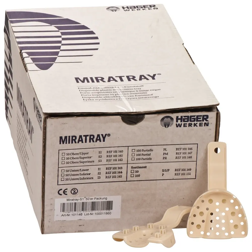 Hager & Werken MIRATRAY® - Karton 50 Stück OK S1, klein
