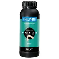 DETAX FREEPRINT® splint 2.0 - Flasche 1 kg Kunststoff 385 nm, transparent