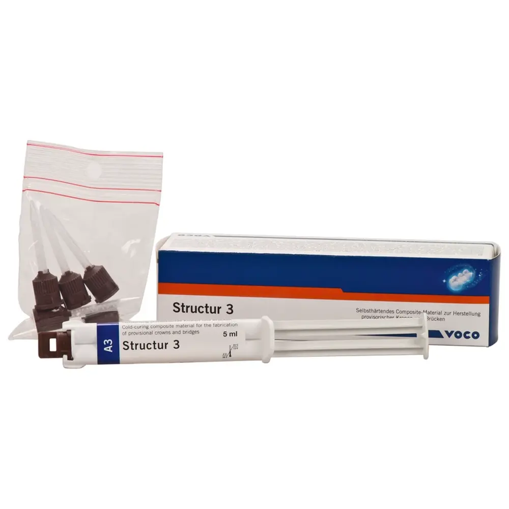 VOCO Structur 3 QM - Packung 5 ml QuickMix Spritze A3, Mischkanülen Typ 10