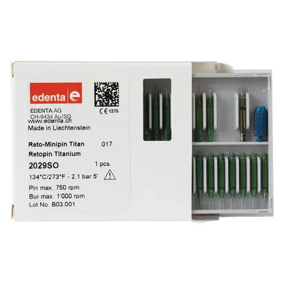 Edenta AG Reto-Minipin 017 Titan (25) Sortiment