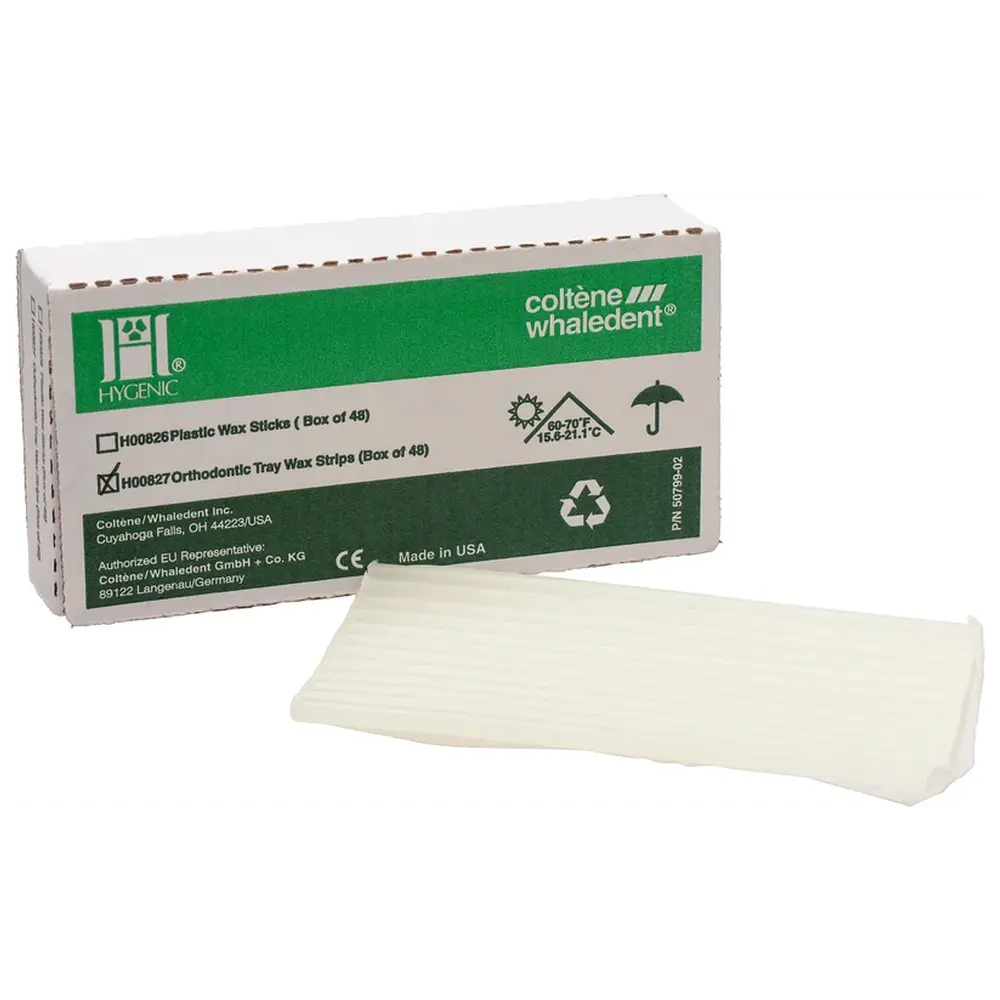 COLTENE HYGENIC® orthodontisches Löffel Wachs - Packung 48 Stück weiß