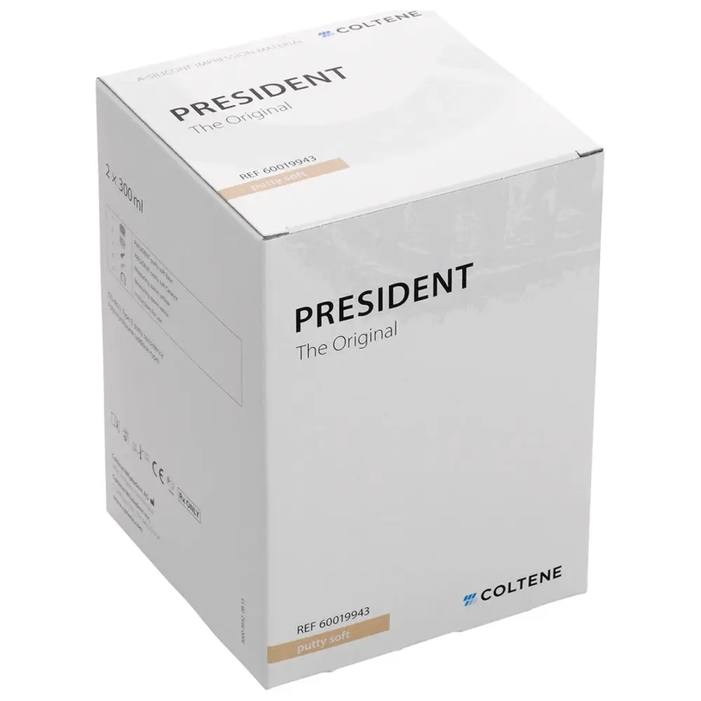 COLTENE PRESIDENT The Original Knetmasse - Packung 300 ml Base, 300 ml Katalysator, putty soft