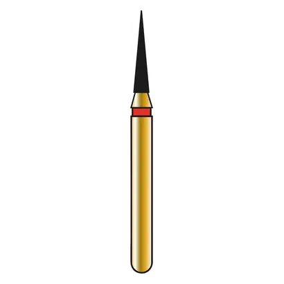 COLTENE DIATECH Diamanten G852 - Packung 5 Stück rot fein (F), FG, Figur 164 Konus spitz, 6 mm, ISO 012