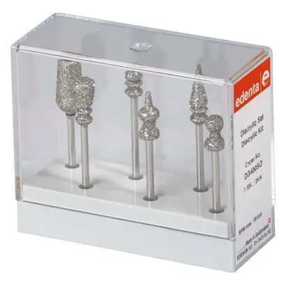 Edenta DIACRYLIC Grinder - Set 5 Schleifer (410, 420, 430, 440, 450), 1 Hohlschleifer (490)