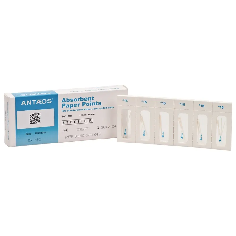 VDW Papierspitzen steril - Packung 180 Stück Taper.02, ISO 015