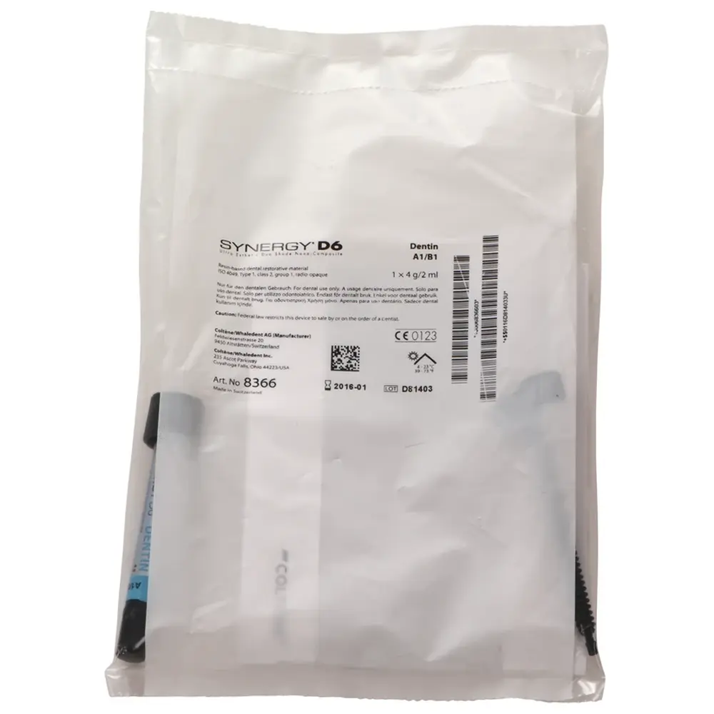COLTENE SYNERGY® D6 - Spritze 4 g dentin A1/B1