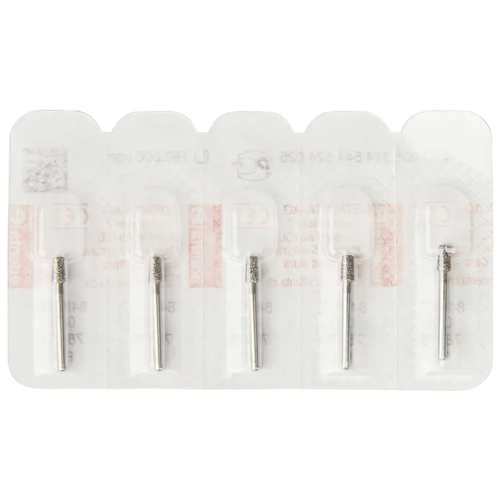 Edenta Diamanten 845KR - Packung 5 Stück Standard, FG, Figur 544 Konus Kante rund, 4 mm, ISO 025