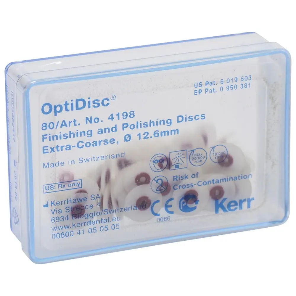 Kerr OptiDisc® - Nachfüllpackung 100 Stück unmontiert, dunkelbraun extra grob, Ø 12,6 mm